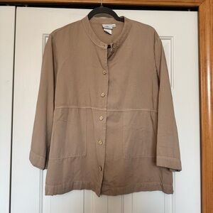 Hot Cotton Marc Ware Lagenlook Boxy Button Up Blouse